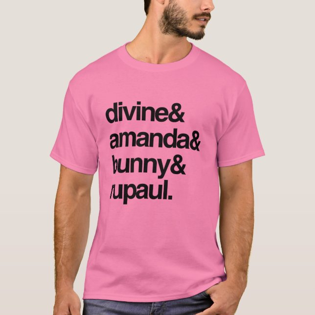 Gudomliga Amanda Bunny och Ru T-shirt (Framsida)