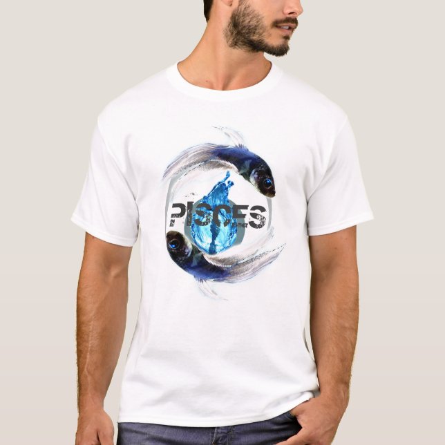 Gudomliga Pisces T Shirt (Framsida)