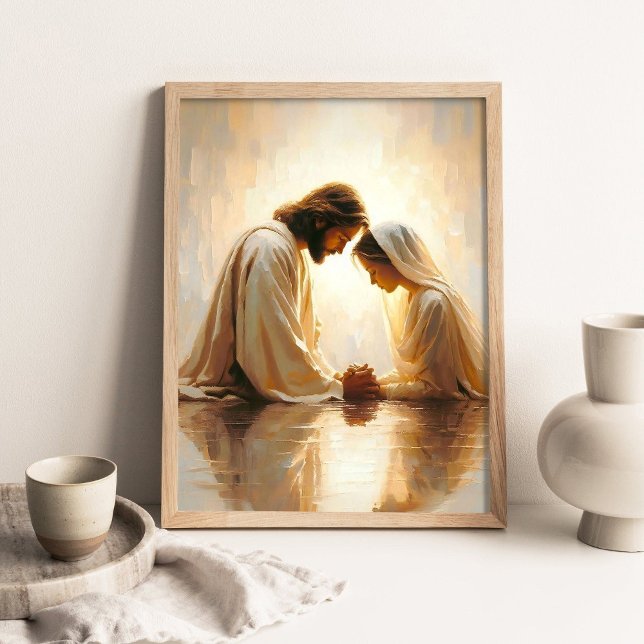 Gudomliga Reflektioner, Kristet Väggkonst, Jesus B Poster (Skapare uppladdad)