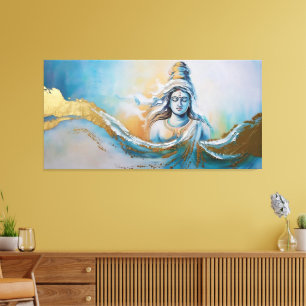 gudomlighet: Goddess Gayatöri Reimaged Canvastryck