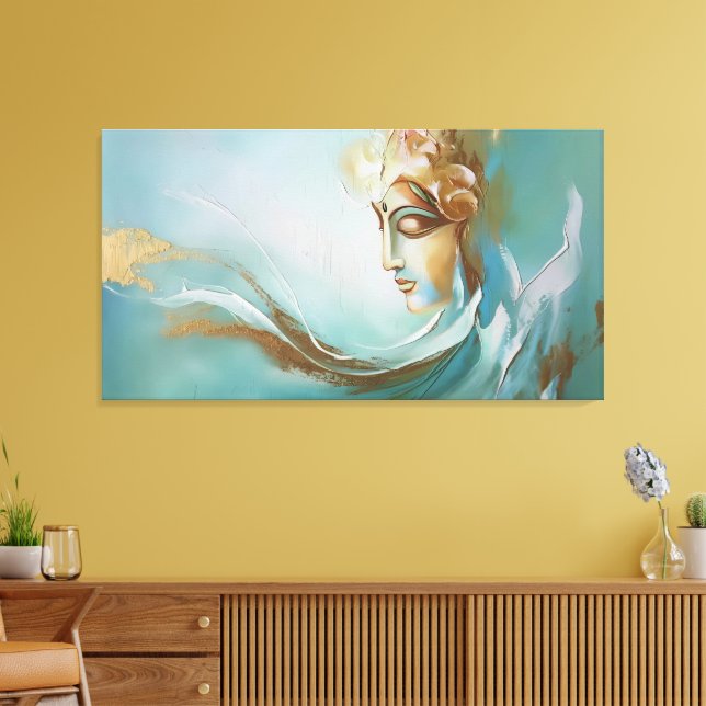 gudomlighet: Goddess Gayatöri Reimaged Canvastryck (Insitu (Vardagsrum))
