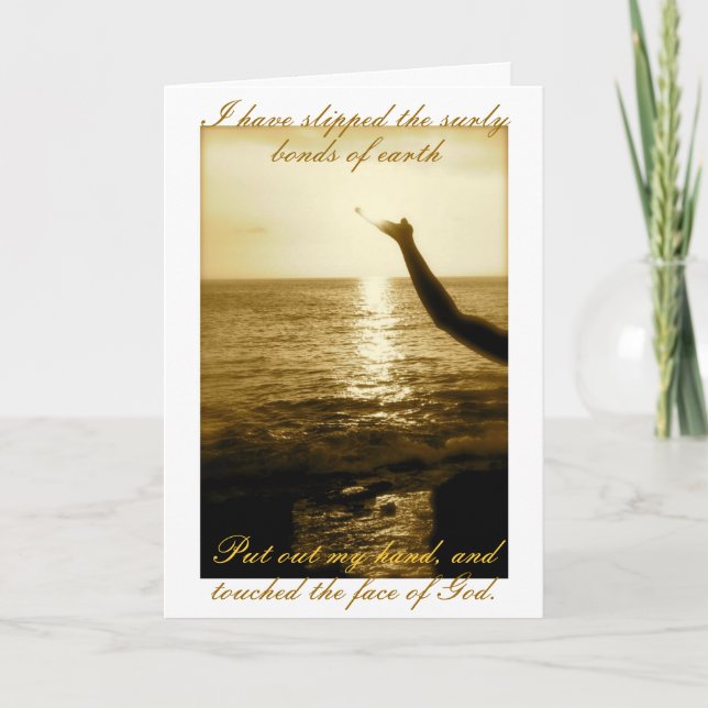 Guds Ansikte - tröst och medkänsla Kort (Framsida)