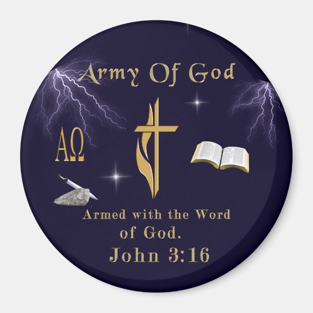 Guds armé magnet (Framsidan)