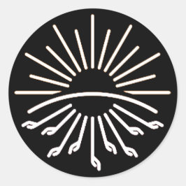 Guds armédekal 2 runt klistermärke