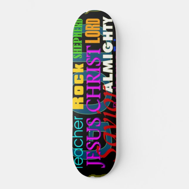Guds attribut skateboard bräda 21,5 cm (Framsida)
