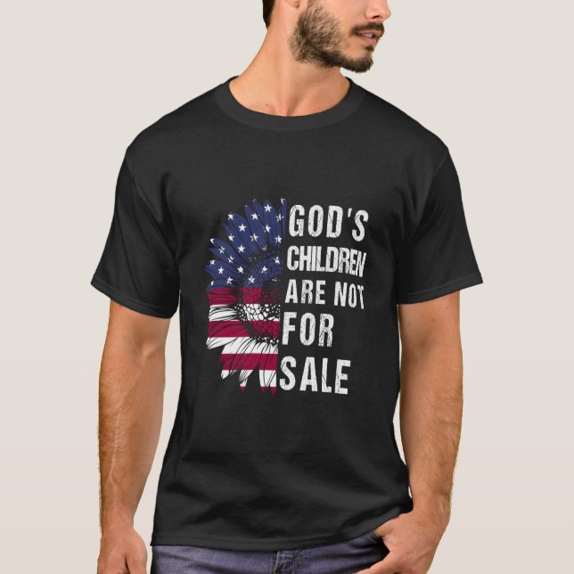 Guds barn är inte till för försäljning. t shirt (Framsida)