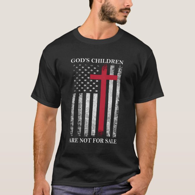 Guds barn är inte till för försäljning. t shirt (Framsida)