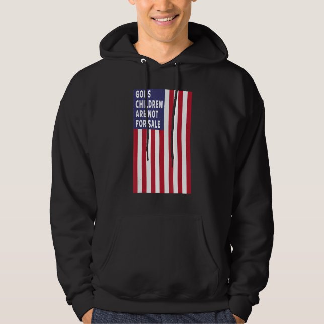 Guds barn är inte till salu 6 hoodie (Framsida)