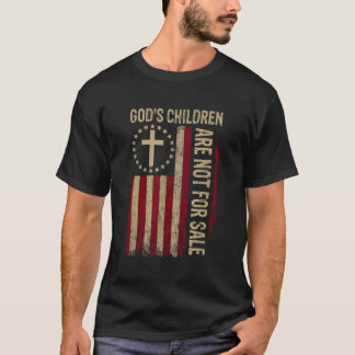 Guds barn är inte till salu amerikansk Flagga T Shirt