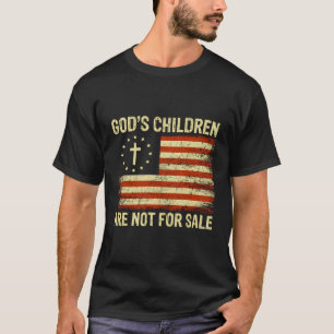 Guds barn är inte till salu amerikanska Flagga C T Shirt