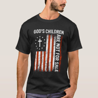 Guds barn är inte till salu amerikanska Flagga C T Shirt
