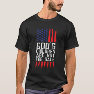 Guds barn är inte till salu för oss kristna Flagga T Shirt