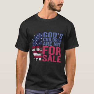 Guds barn är inte till salu patriotisk blomma t shirt
