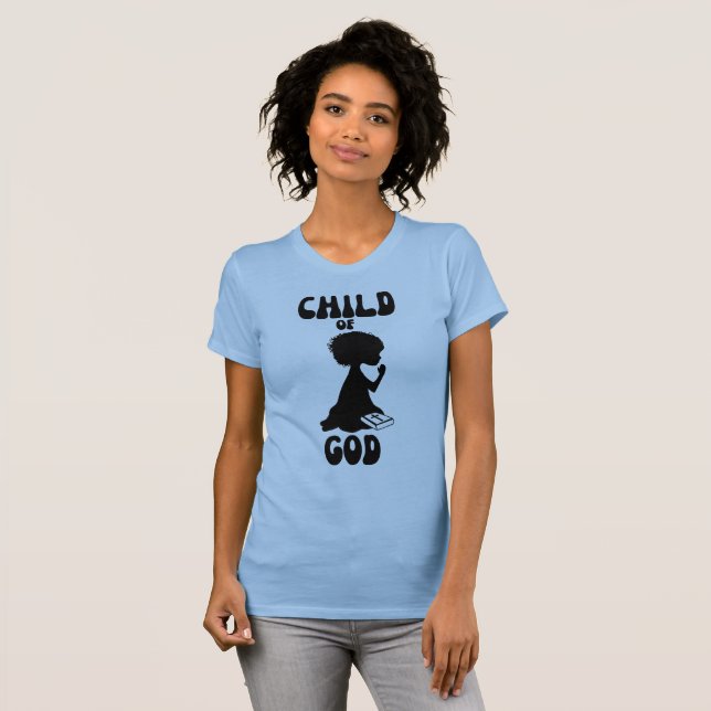 Guds barn Bibelcitat Kvinnor T Shirt (Hel framsida)