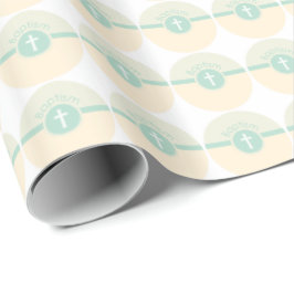 Guds barn Dop, Könsneutral Grön Presentpapper