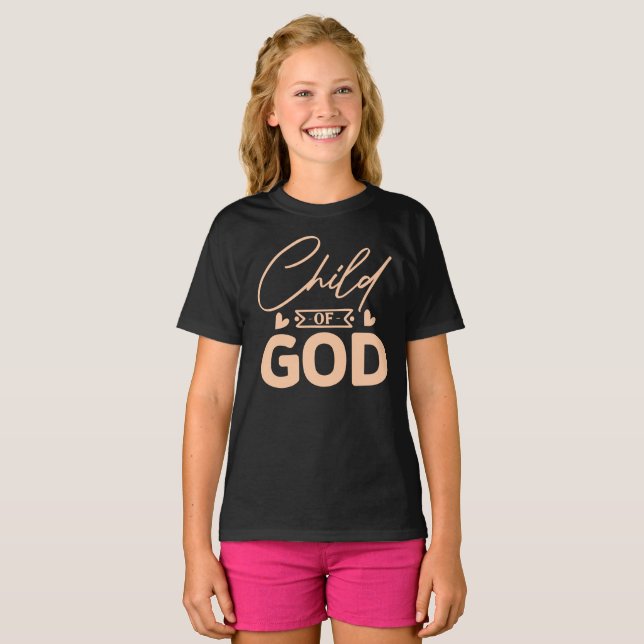 Guds barn - Faith-Inspired Kids T-shirt (Hel framsida)