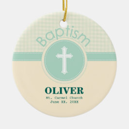 Guds barn, könsneutrala Grönten Julgransprydnad Keramik