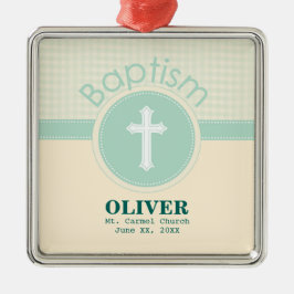 Guds barn, könsneutrala Grönten Julgransprydnad Metall