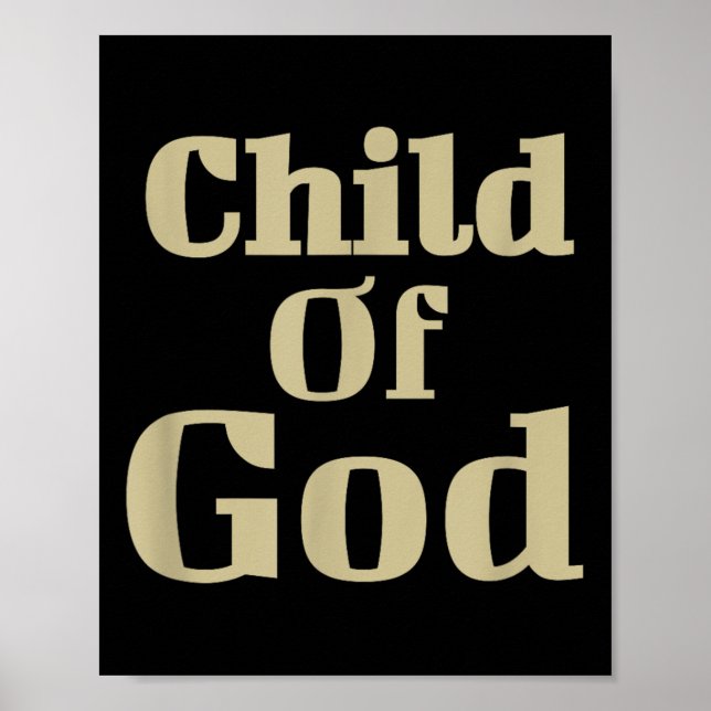 Guds barn, Religiösa Kristna Bibeln Poster (Framsidan)