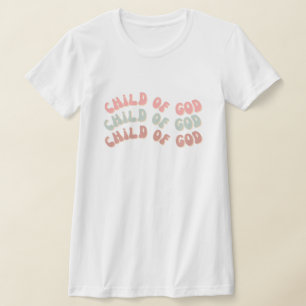 Guds barn Retro Vågar T-Shirt