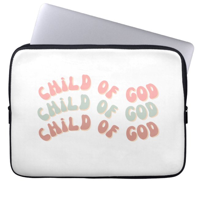 Guds barn Retro Vinkara Laptop Fodral (Framsidan)