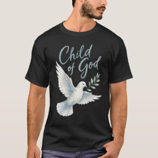Guds barn Vattenfärg Duva Olivkvist Kristna T Shirt