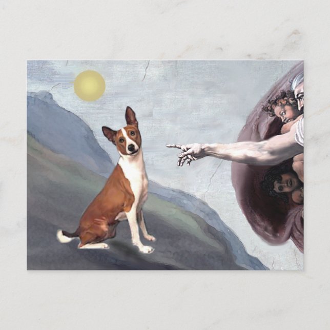Guds Basenji Vykort (Framsida)