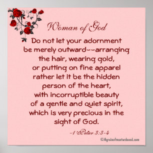 Guds bibelbön, kvinna poster