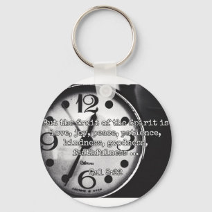Guds citat: Gal 5:22 - "Fruit of the Spirit" Nyckelring