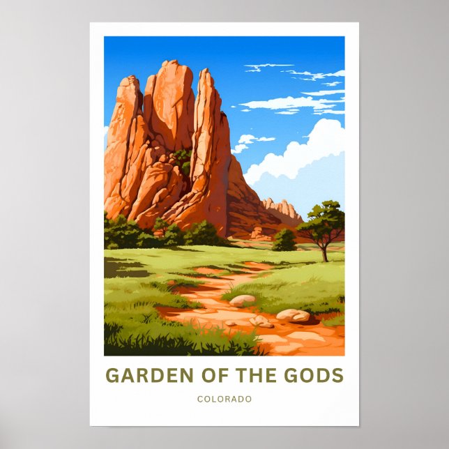 Guds Colorado Travel-utskrift Poster (Framsidan)