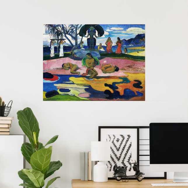Guds dag av Paul Gauguin Polynesien Poster (Hemmakontoret)