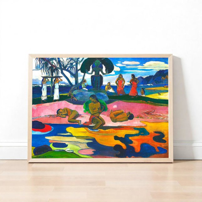 Guds dag (Mahana no atua) av Paul Gauguin Poster (Skapare uppladdad)