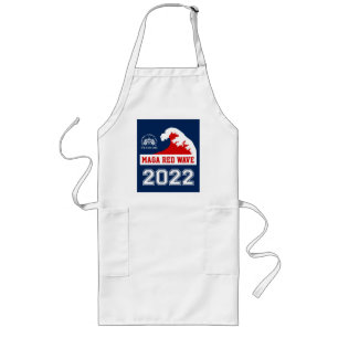 Guds familj Land Freedom 2022 MAGA Red Wave Långt Förkläde