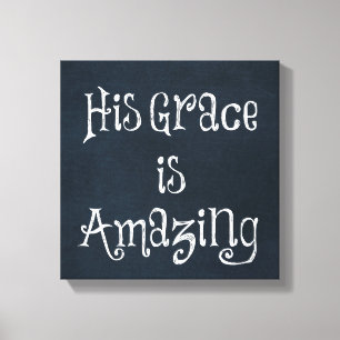 Guds Fantastisk Grace Quote Canvastryck