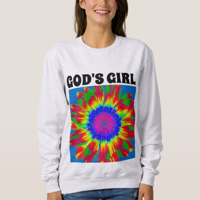 GUDS Flicka KRISTNA DAMTRÖJOR T Shirt (Framsida)