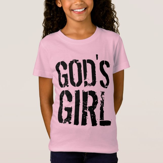 GUDS Flicka Kristna T-shirts (Framsida)