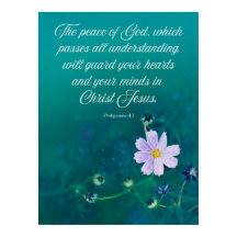 Guds fred - Filippinerna 4:7 Bible Verse Art
