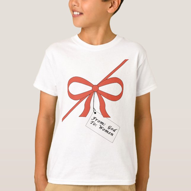 Guds gåva till kvinnor tee shirt (Framsida)