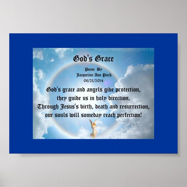 Guds Grace Poetry Poster (Framsidan)