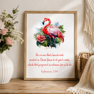 Guds Hantverk Flamingo Poster