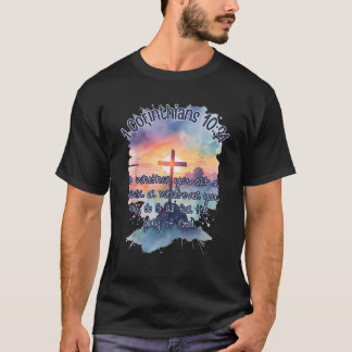 Guds härlighet Korinthierbrevet 10 31 Konst Religi T Shirt
