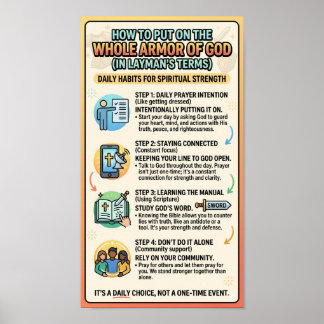 Guds hela rustning poster