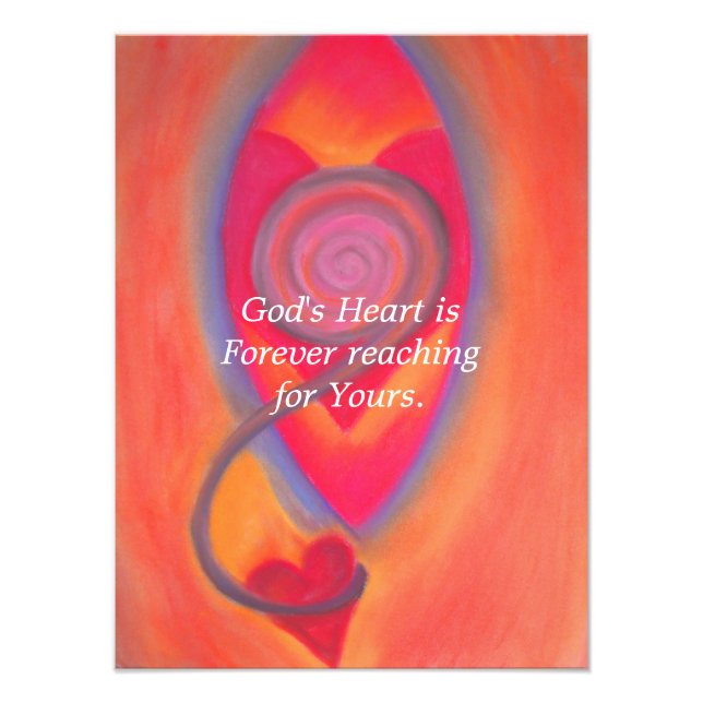 Guds hjärtavtryck fototryck (Framsidan)