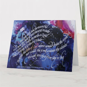 "Guds Kärlek" 5,5 x 8,5-mappat gratulationskort Kort