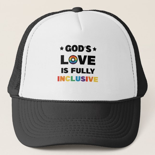 Guds kärlek är fullt inkluderande HBTQ-prismånad Keps (Framsida)
