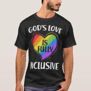 Guds Kärlek är fullt inkluderande kristen Gay prid T Shirt