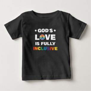 Guds kärlek är helt inkluderande HBTQ-pridemånad T Shirt