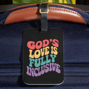 Guds Kärlek är kristet Jesus LGBt Bagagebricka