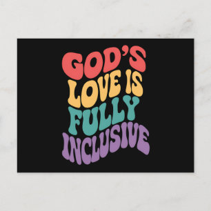 Guds Kärlek är kristet Jesus LGBt Vykort
