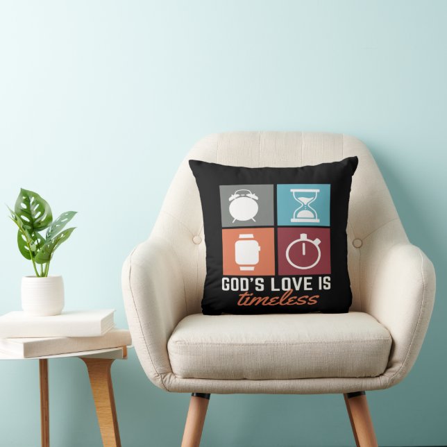 Guds Kärlek är timofritt Dekorativ kudde (Stol)